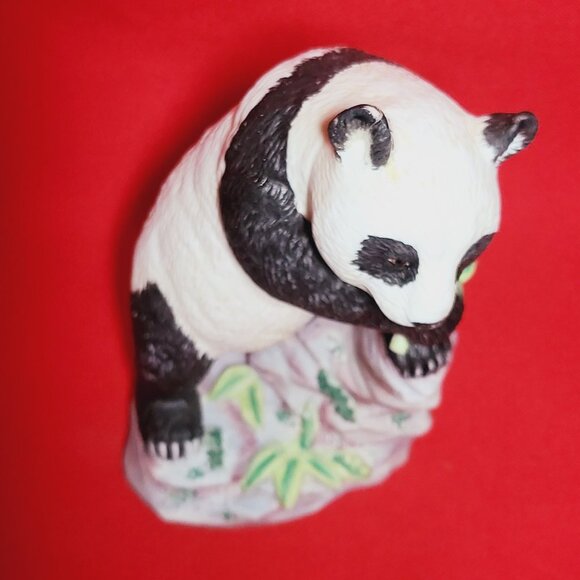 Vintage Lefton Panda with Bamboo Figurine Home Decor - Picture 3 of 12